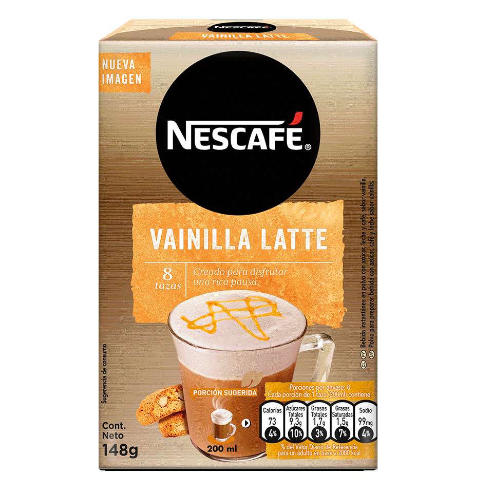 Vainilla Latte Nescafé: Café vainilla| Nescafé CL